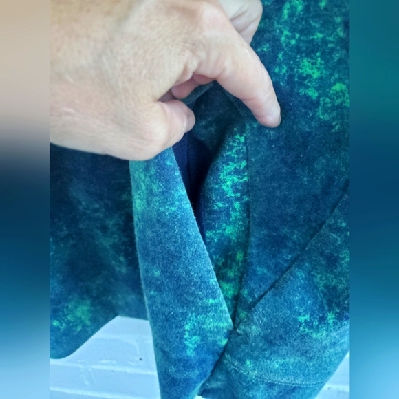 Men's Old Navy Fleece Hoodie. Blue Green. LG - Picture 4 of 7